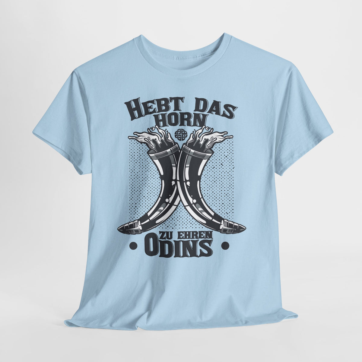 Hebt das Horn zu Ehren Odins T-Shirt Unisex | Viking Met Graphic Shirt