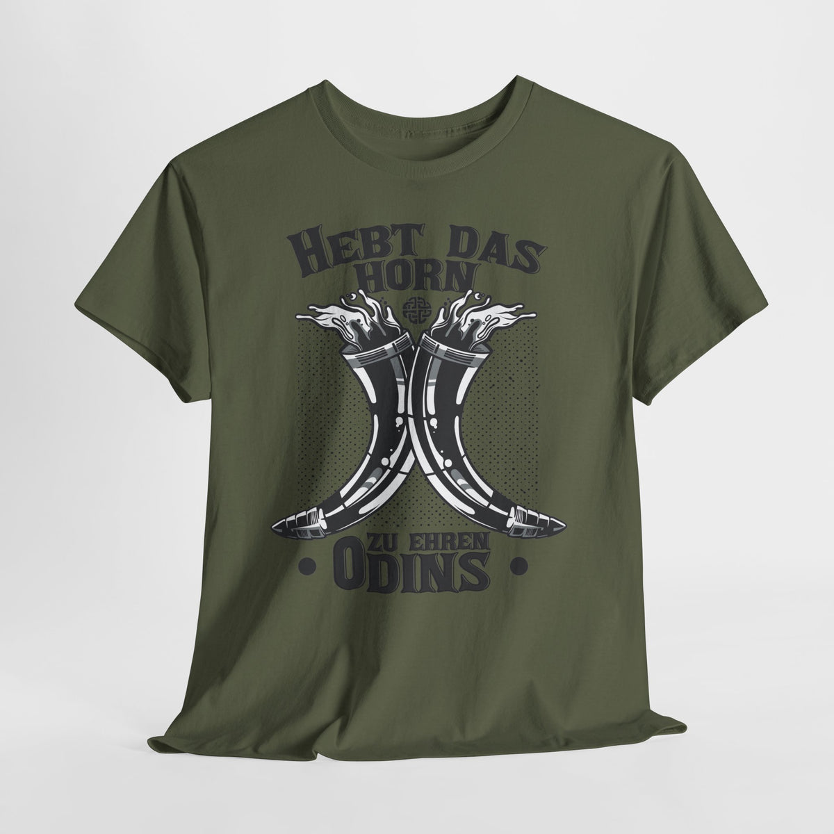 Hebt das Horn zu Ehren Odins T-Shirt Unisex | Viking Met Graphic Shirt