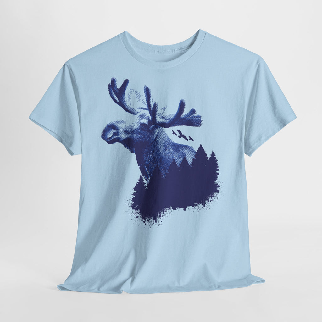 Elch T-Shirt Unisex | König der Wälder Skandinavischer Fichtenwald Graphic Shirt