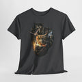 Shadows of the Forest Unisex  T-Shirt – Nordisches Natur-T-Shirt mit Eulen und Wolf Motiv