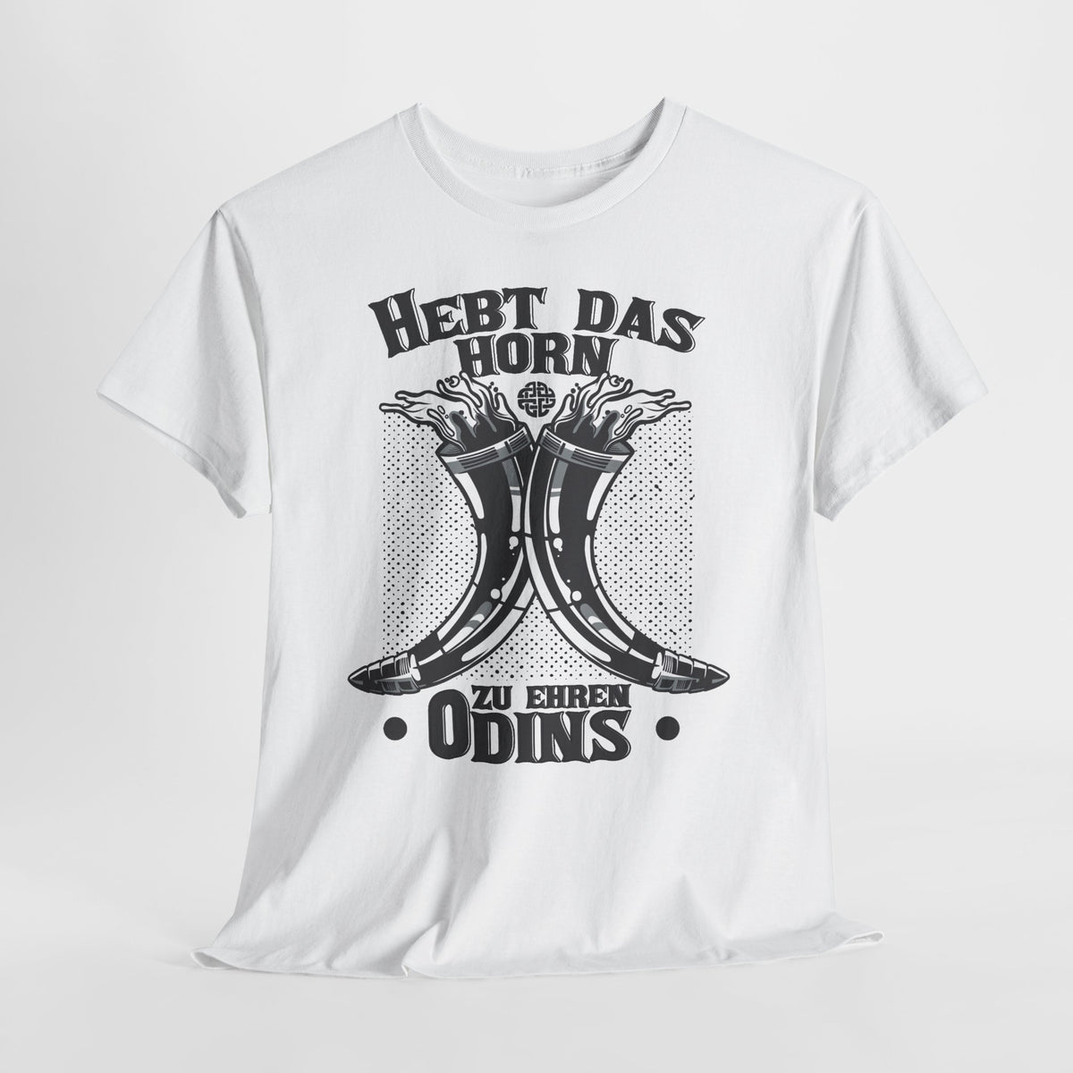 Hebt das Horn zu Ehren Odins T-Shirt Unisex | Viking Met Graphic Shirt
