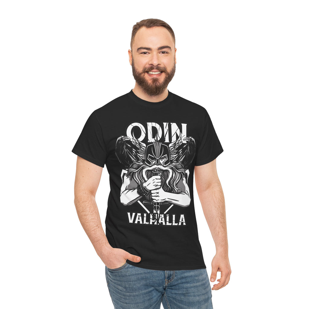 Odin Valhalla T-Shirt Unisex | Hugin & Munin Raben Viking Graphic Shirt