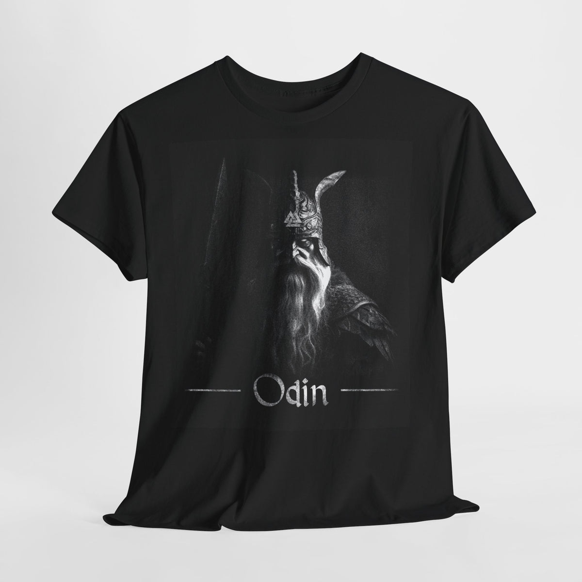 Odin T-Shirt – Nordischer Allvater | Wikinger Shirt Schwarz