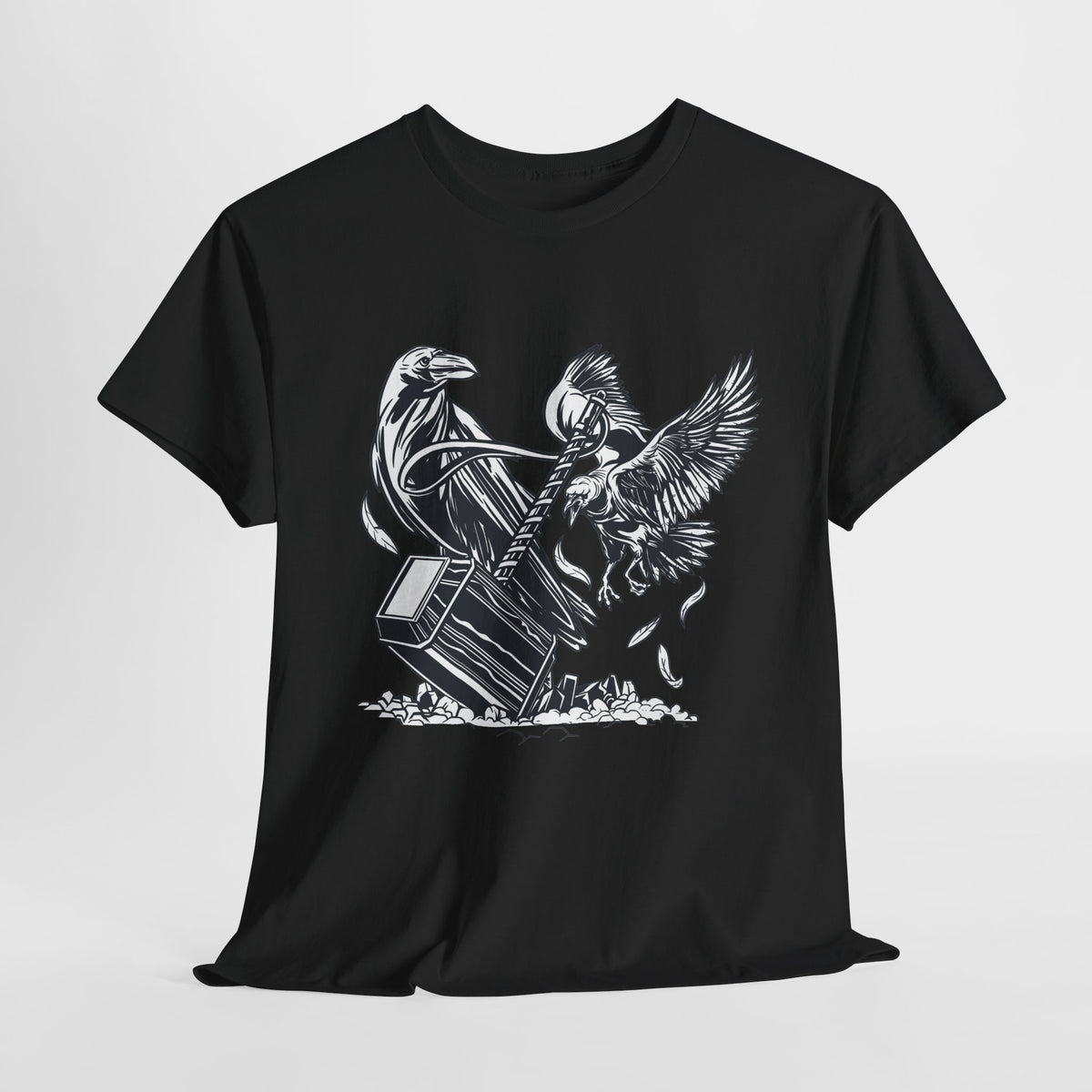 Mjölnir T-Shirt Unisex | Thors Hammer & Odins Raben Viking Graphic Shirt