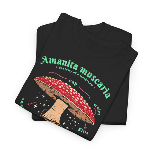 Fliegenpilz T-Shirt Unisex | Amanita Muscaria Botanik & Nature Graphic Shirt