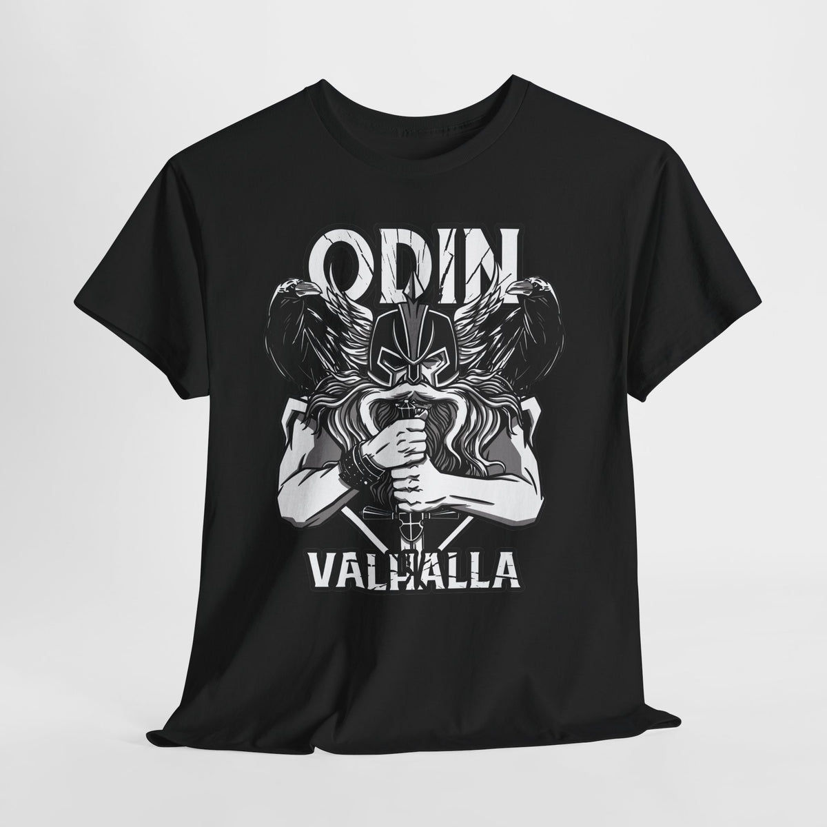 Odin Valhalla T-Shirt Unisex | Hugin & Munin Raben Viking Graphic Shirt