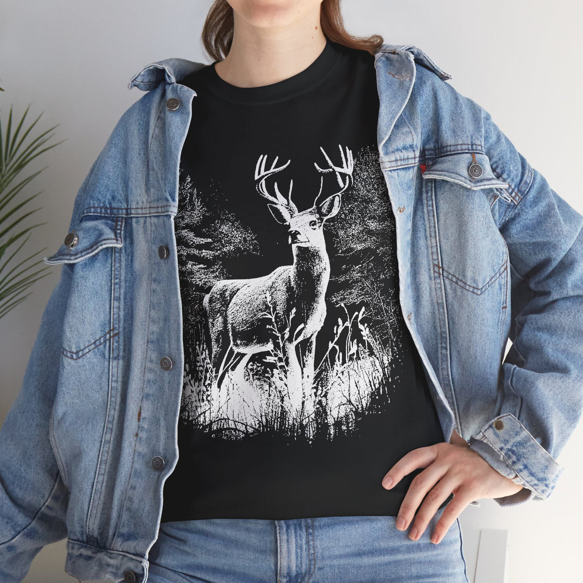 Hirsch T-Shirt Unisex | König des Waldes Nature & Outdoor Graphic Shirt