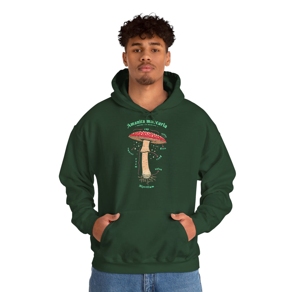 Fliegenpilz Hoodie Unisex | Amanita Muscaria Botanik & Nature Graphic Shirt