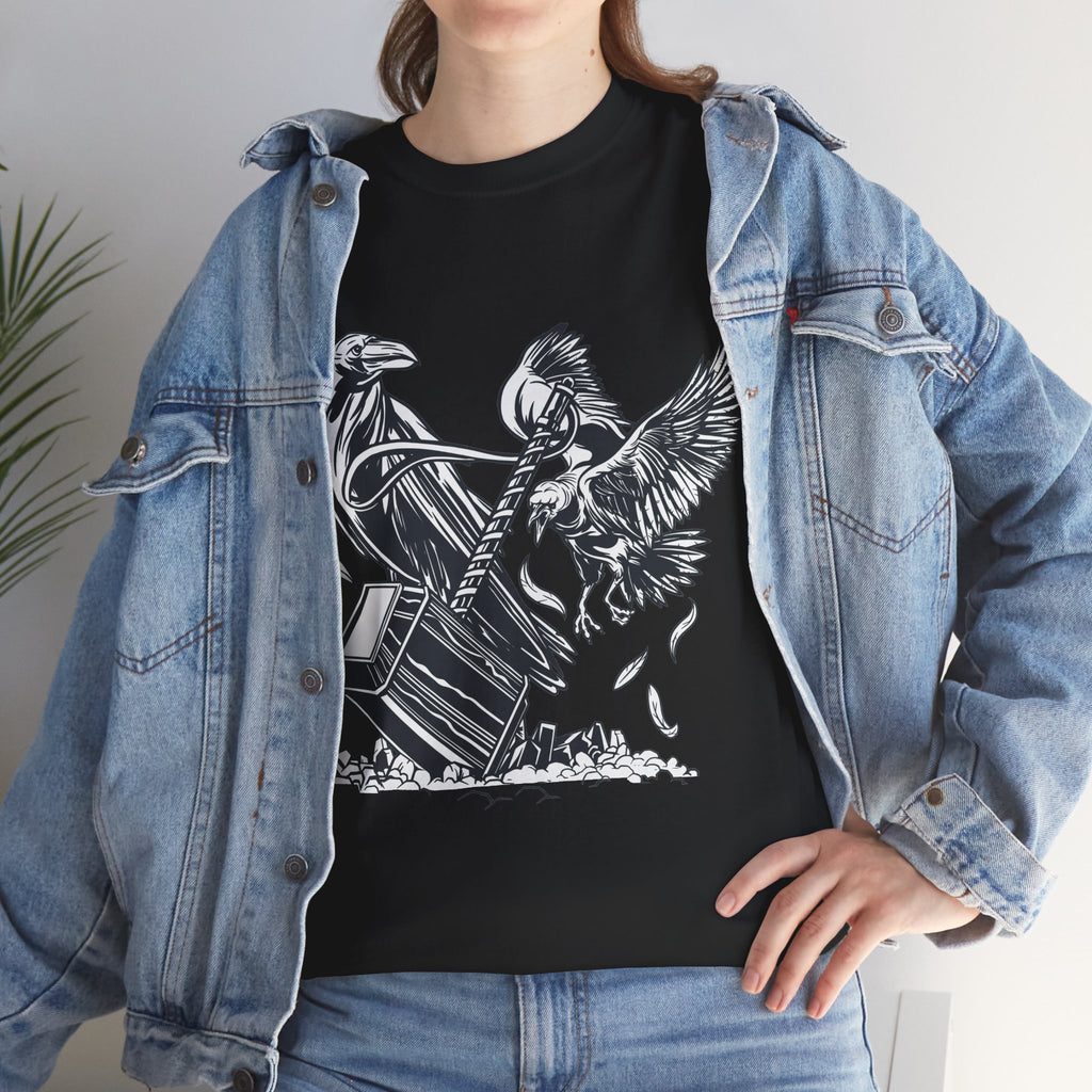 Mjölnir T-Shirt Unisex | Thors Hammer & Odins Raben Viking Graphic Shirt
