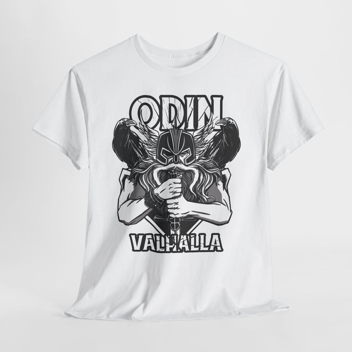 Odin Valhalla T-Shirt Unisex | Hugin & Munin Raben Viking Graphic Shirt